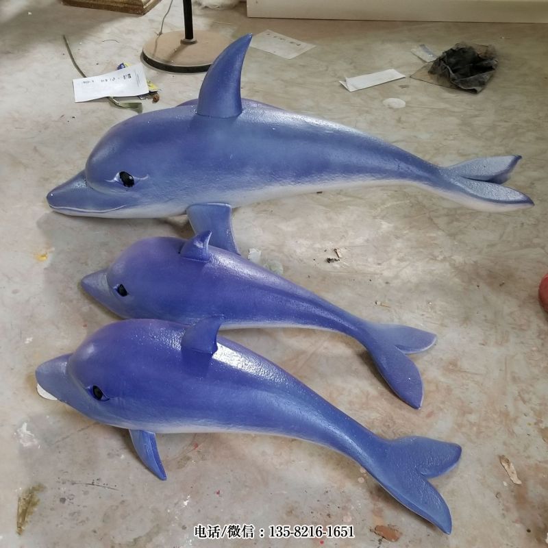 园林景观水景摆件玻璃钢海豚雕塑 园林景观水景摆件玻璃钢海豚雕塑